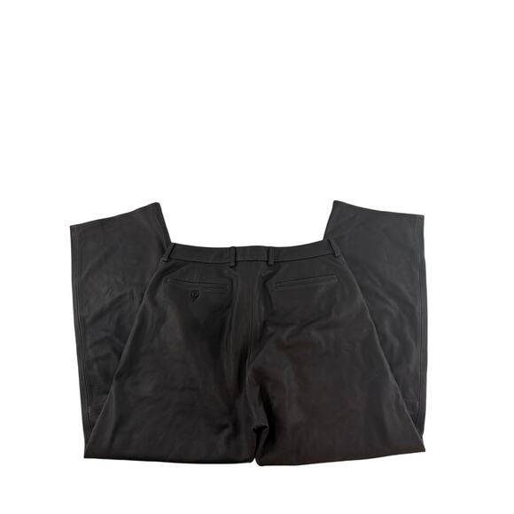 Supreme Men's Black Leather Straight Leg Trousers Size 32 - Picture 7 of 12